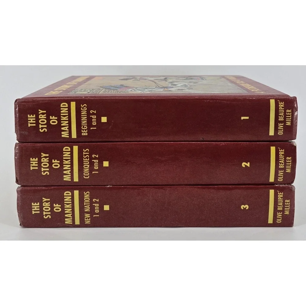 The‎ Story of Mankind Vols 1-3 Olive B. Miller 1963 Children's World History